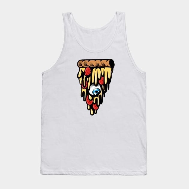 A Melting Pizza Graphic - unique and trending Tank Top by roykhensin